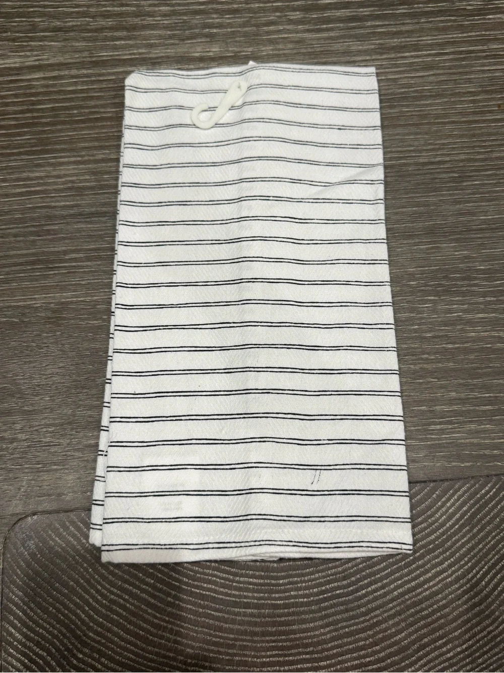 NWT Mainstay Bee Happy Striped Kitchen Towel